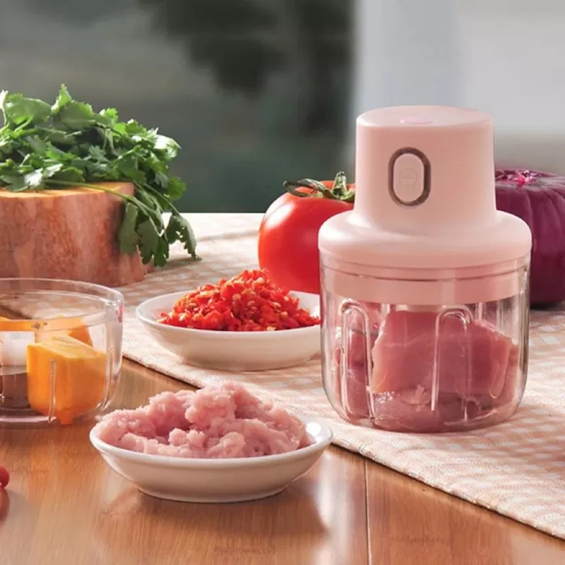 Single Bowl Electric Mini Grinder Food Chopper | Best Quality Food Chopper ( Random Color ) - 250 ml