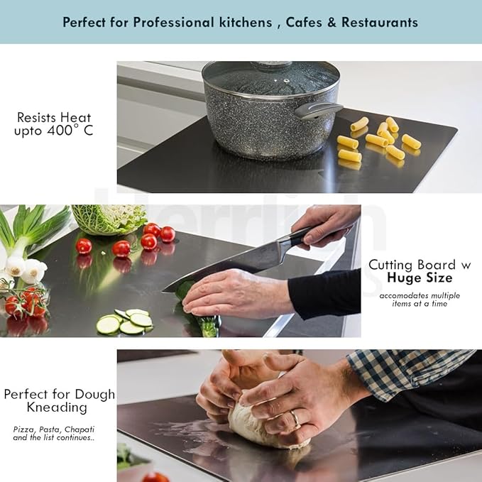 Stainless Steel Cutting Board! 🔪✨ Durable, hygienic, and easy to clean