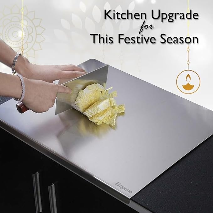 Stainless Steel Cutting Board! 🔪✨ Durable, hygienic, and easy to clean