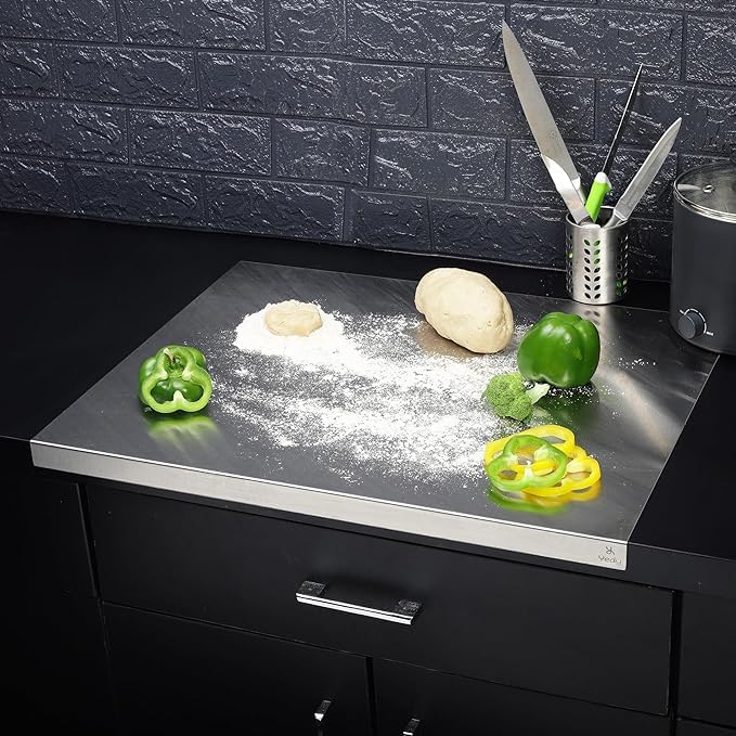Stainless Steel Cutting Board! 🔪✨ Durable, hygienic, and easy to clean