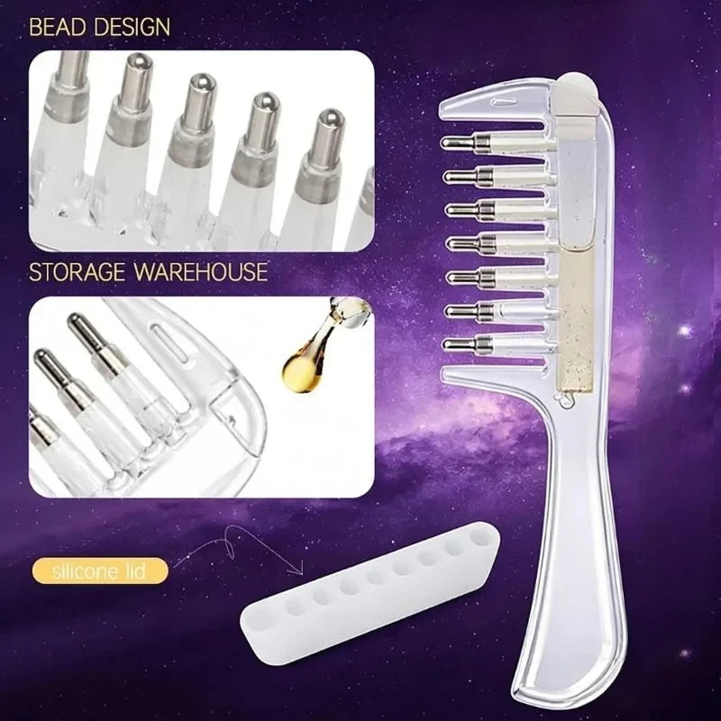 7 Teeths Scalp Massage & Relaxing Comb with Rolling Balls – Gentle Head Massager Comb for Scalp Massage, Hair Care & Relaxation | Hair Oil Comb | Oil Applicator