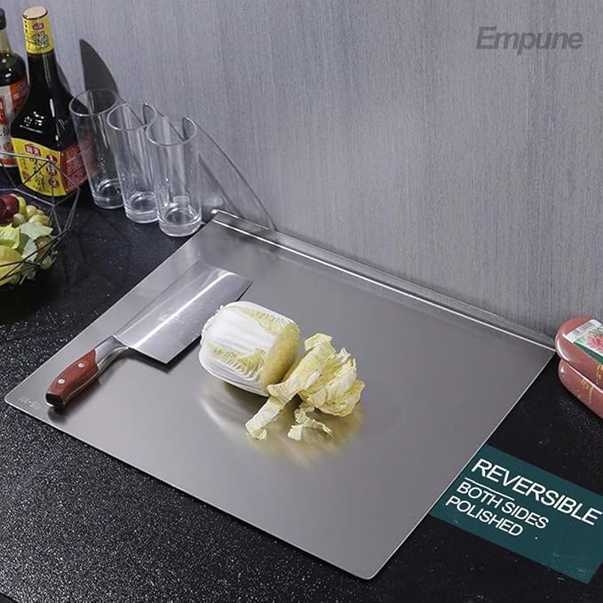 Stainless Steel Cutting Board! 🔪✨ Durable, hygienic, and easy to clean